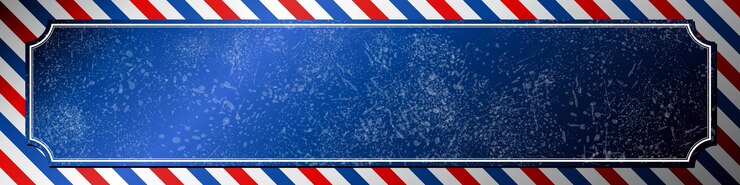 Vetor fundo de barbeiro grunge azul com listras e avião azul com moldura