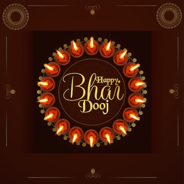 Fundo de bhai dooj feliz