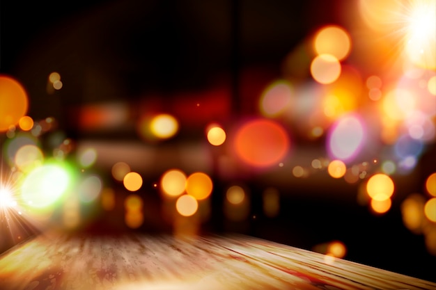 fundo de bokeh de bar da noite