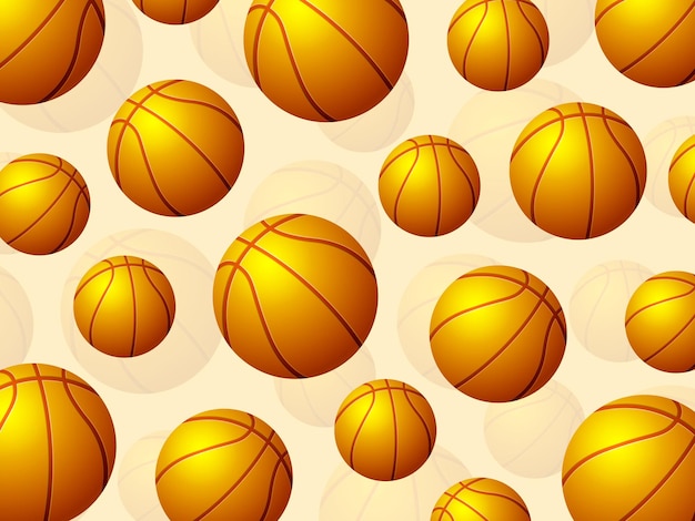 Fundo de bolas de basquete