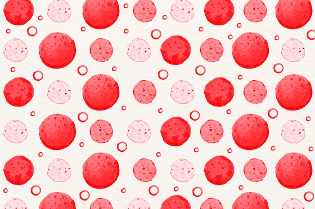 Fundo de bolinhas vermelhas em aquarela