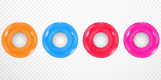 Fundo de brinquedos infláveis para o verão Design de plano de fundo do verão