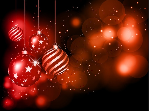 Fundo de bugigangas de natal