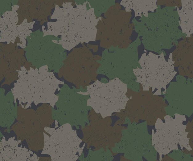 Vetor fundo de camuflagem militar feito de respingo