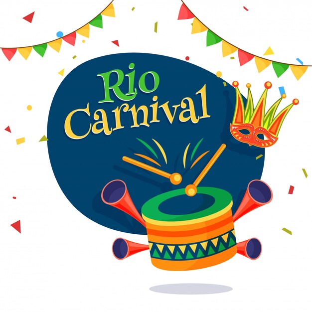 Fundo de carnaval brasileiro.