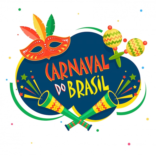 Fundo de carnaval brasileiro.