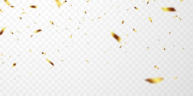 Fundo de celebração com confete dourado