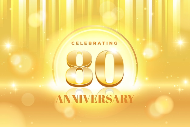 Fundo de celebração de aniversário de gradiente