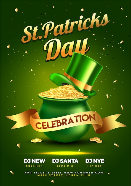 Fundo de celebração do dia de São Patrício.