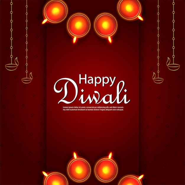 Fundo de celebração do feliz festival de diwali da índia