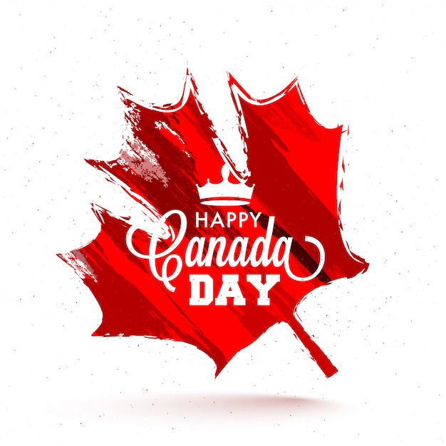 Fundo de celebração feliz dia do Canadá