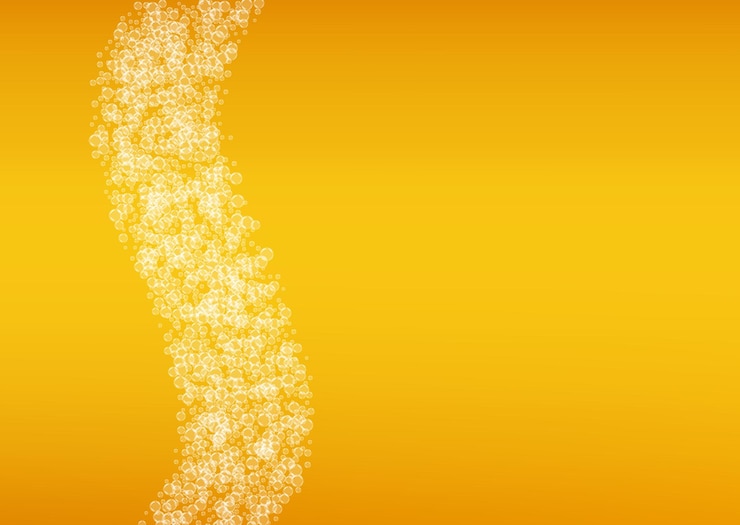 Vetor fundo de cerveja artesanal lager splash espuma de oktoberfest