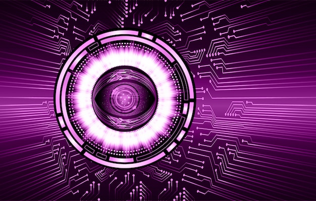 Fundo de circuito roxo cyber