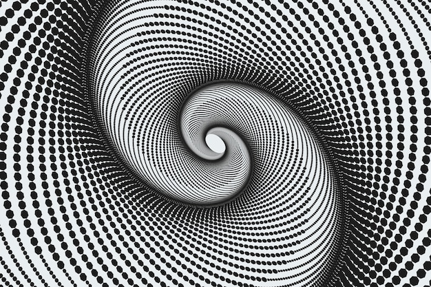 Vetor fundo de círculo espiral de design plano