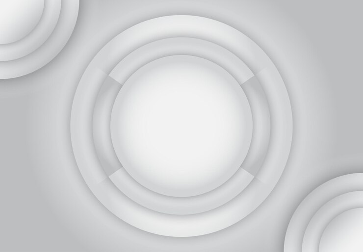 Vetor fundo de círculos em camadas com sombras e um grande círculo no meio