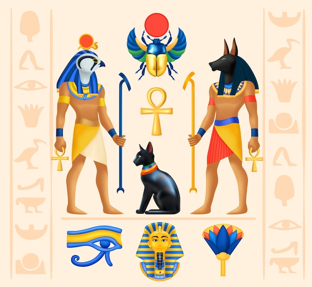 Fundo de composição egytp realista