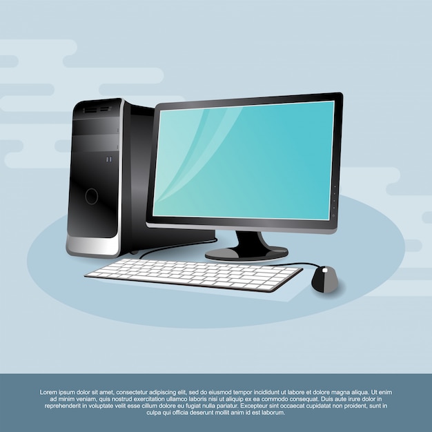 Fundo de computador moderno dekstop