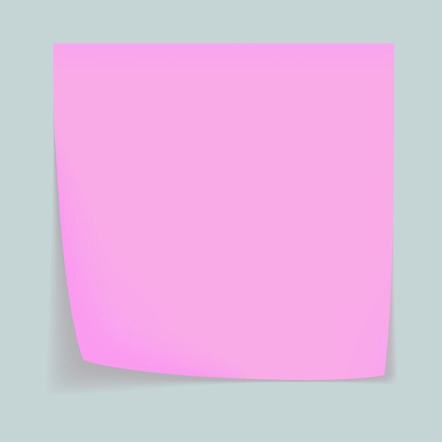 Vetor fundo de conceito de stick de memorando rosa ilustração realista do fundo de conceito de vetor de stick de memorando rosa para web design
