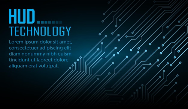 Fundo de conceito de tecnologia futura de circuito cibernético de texto