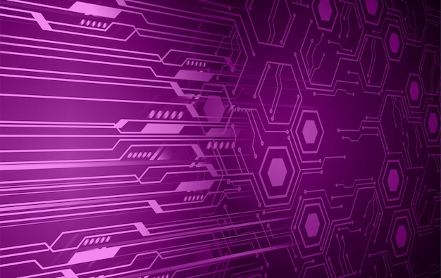 fundo de conceito de tecnologia futura de circuito cibernético