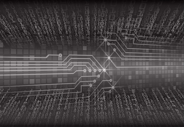 Fundo de conceito de tecnologia futura de circuito cibernético