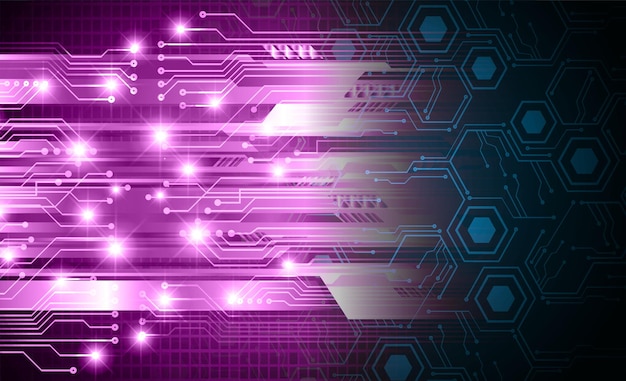 fundo de conceito de tecnologia futura de circuito cibernético