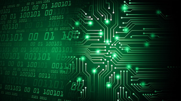 fundo de conceito de tecnologia futura de circuito cibernético