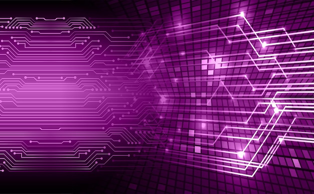 fundo de conceito de tecnologia futura de circuito cibernético