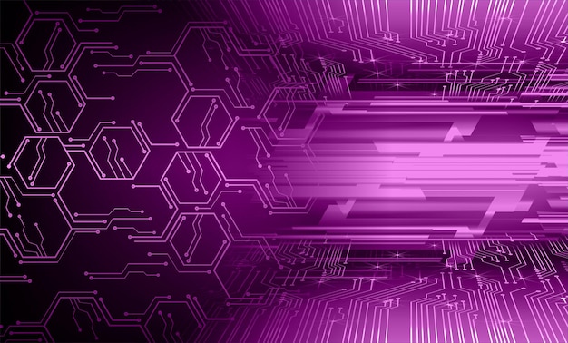 fundo de conceito de tecnologia futura de circuito cibernético