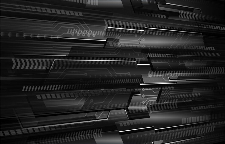 Vetor fundo de conceito de tecnologia futura de circuito cibernético