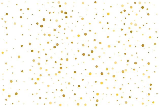 Vetor fundo de confete clássico com glitter dourado