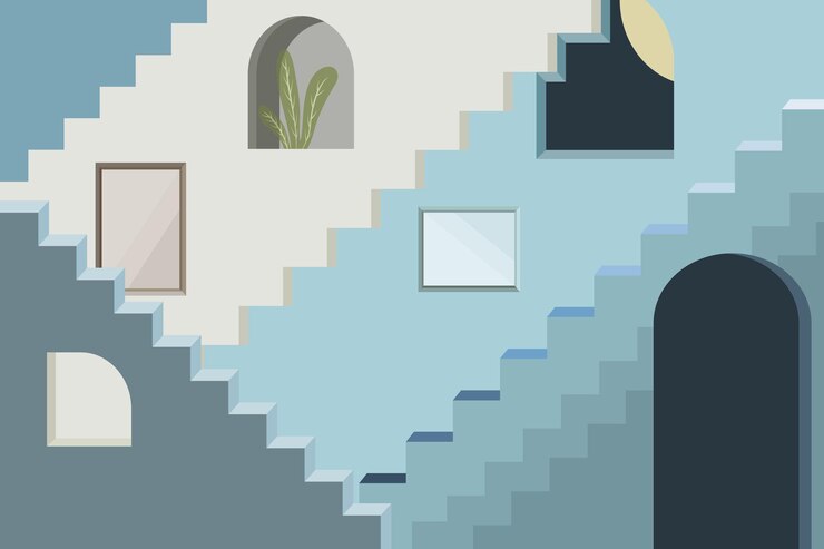 Vetor fundo de construção artística adequado para decoração de parede e ilustração vetorial de pintura