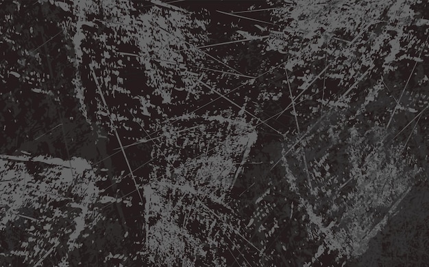 Vetor fundo de cor preto e branco escuro da textura abstrata do grunge