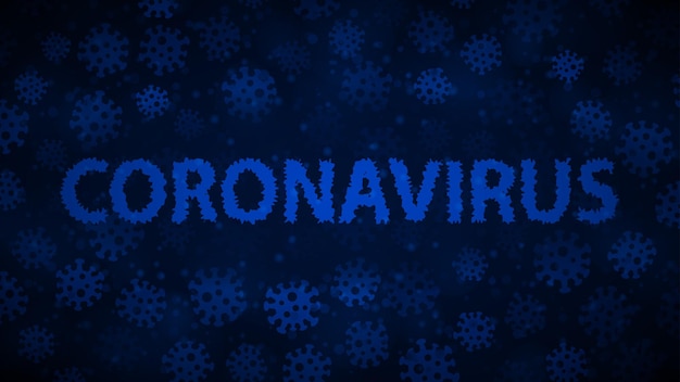 Vetor fundo de coronavírus