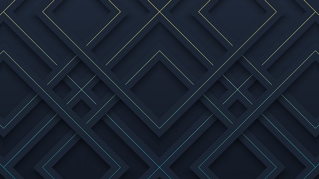 Vetor fundo de corte de papel simples padrão geométrico preto