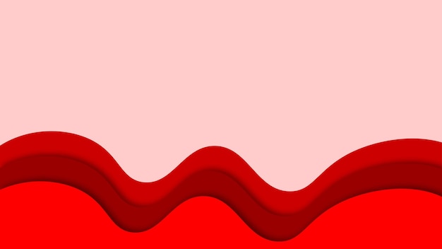 Vetor fundo de corte de papel vermelho abstrato com formas simples