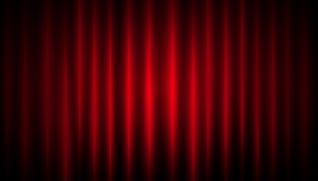 Fundo de cortina vermelha