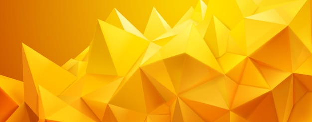 Fundo de cristal abstrato feito de formas amarelas interconectadas criando uma superfície geométrica dinâmica com diferentes tons e profundidade