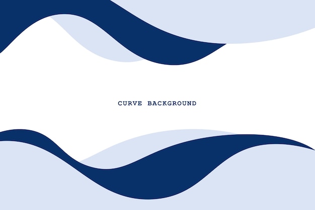 Fundo de curva azul minimalista