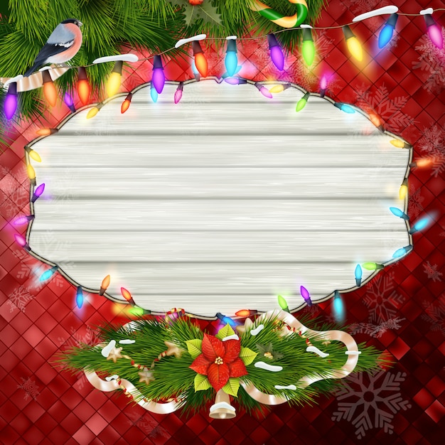 Fundo de decoração de natal.