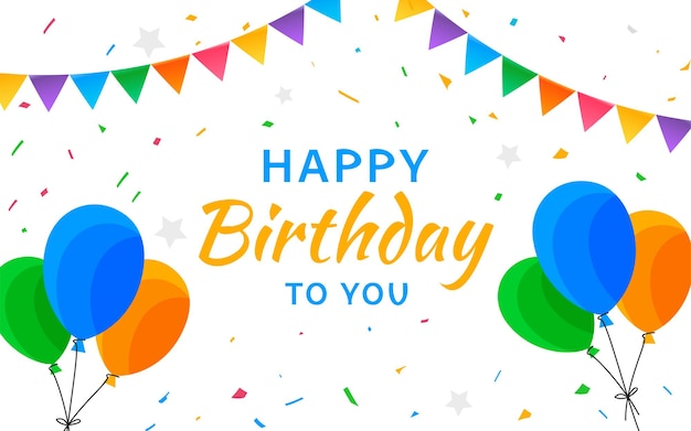 Fundo de design de feliz aniversário