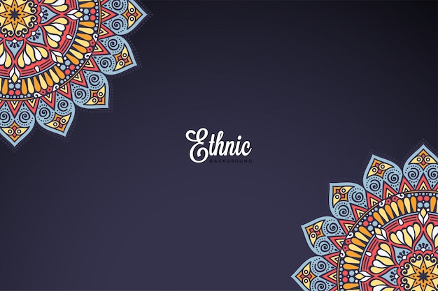Fundo de design de luxo ornamental mandala em vetor de cor ouro