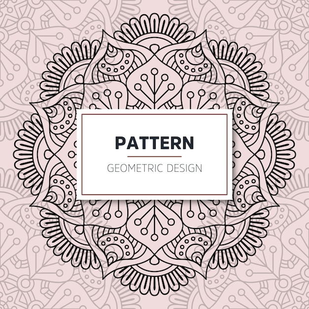 Fundo de design de luxo ornamental mandala