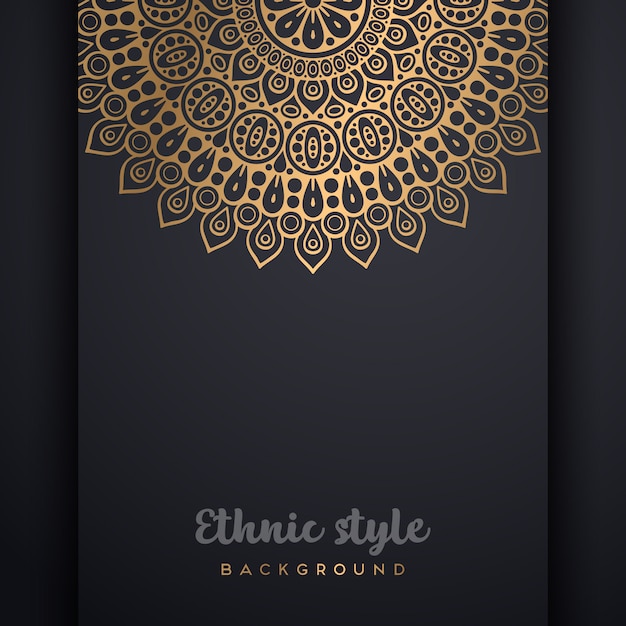 Fundo de design de luxo ornamental mandala