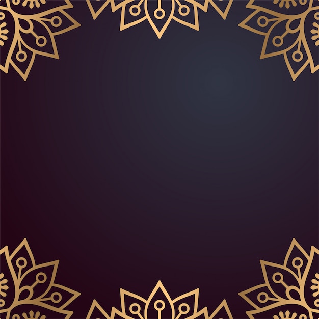 Fundo de design de luxo ornamental mandala