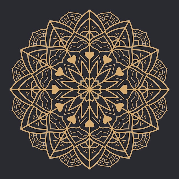 Fundo de design de luxo ornamental mandala