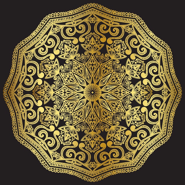 Fundo de design de mandala ornamental de luxo modelo