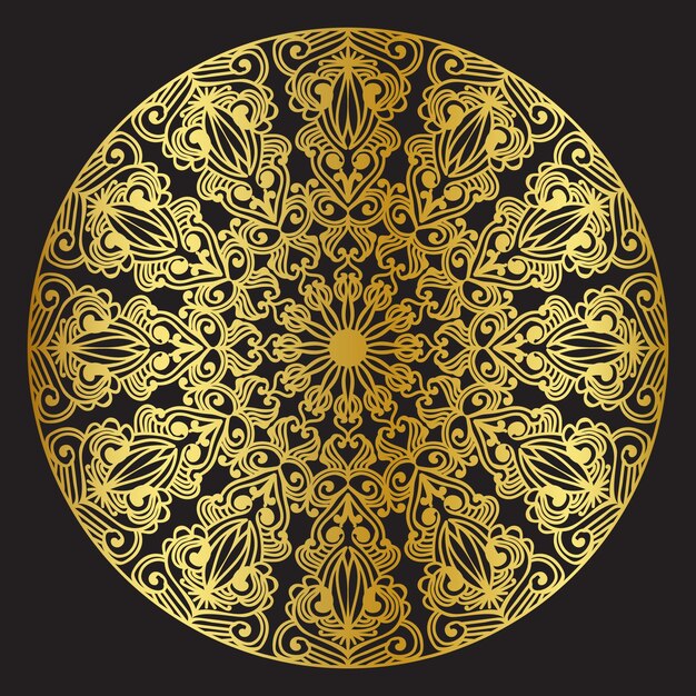 Fundo de design de mandala ornamental de luxo modelo