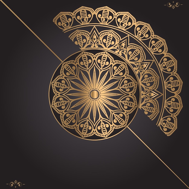 Fundo de design de mandala ornamental de luxo modelo