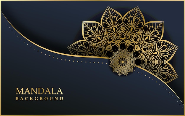 Vetor fundo de design de mandala ornamental de luxo vetor premium